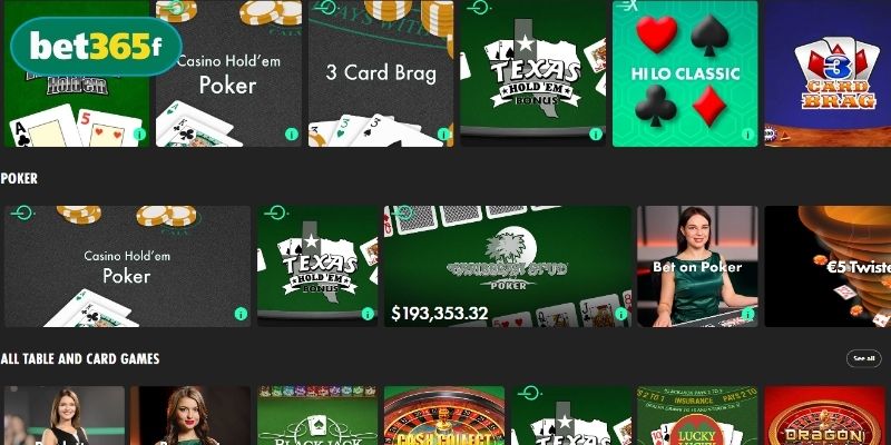 Tham gia trò chơi đánh bài giải trí, kiếm tiền cùng BET365